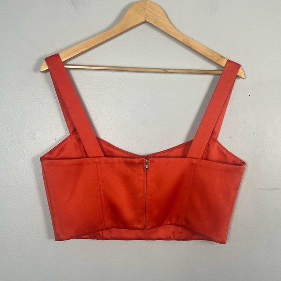 NBD REVOLVE Lina bustier top in orange size large - Picture 5 of 10